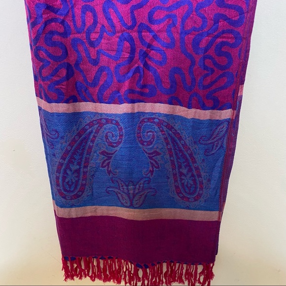 NWT Pashmina 100% Pashmina Cashmere Scarf/ Shawl - Picture 4 of 12